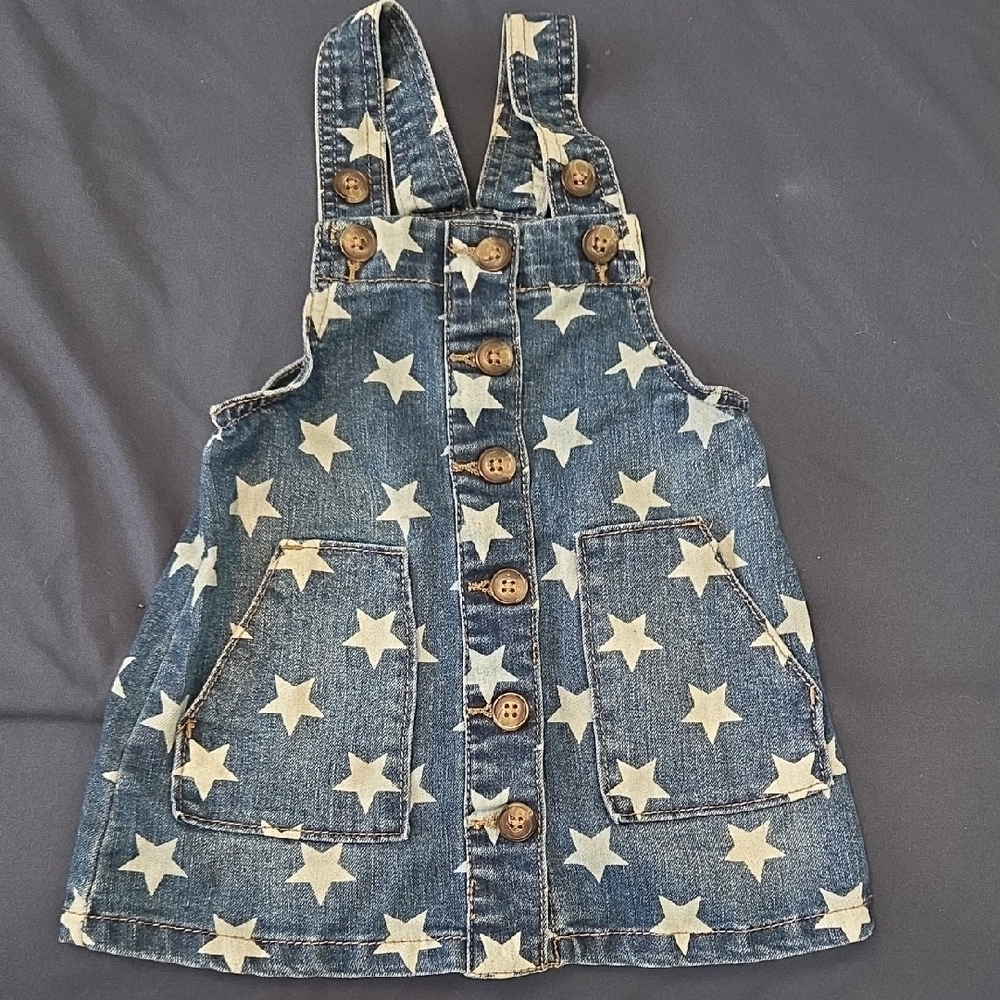 Wonder Nation Blue Star Print Kids Casual Dress